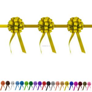 Pita Peresmian 3 Pompom Kuning Bahan Pita Polypropilene / Pita Jepang Ukuran Besar diameter 25cm Bisa kirim keluar daerah Untuk Acara Potong Pita, Pembukaan Kantor, Restoran, Toko, atau Gedung Baru. Ready Stock, siap kirim Lokasi Jakarta Pusat.