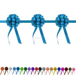 Pita Peresmian 3 Pompom Biru Muda