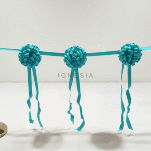 Pita Peresmian 3 Pompom Turkish Teal