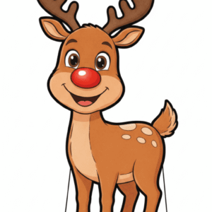 Backdrop & Dekorasi Natal Rusa Lucu