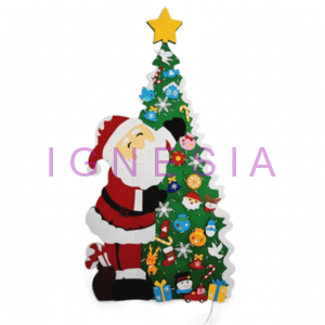 Dekorasi Fotobooth Natal Styrofoam Sinterklas Rusa Pohon Natal Balon