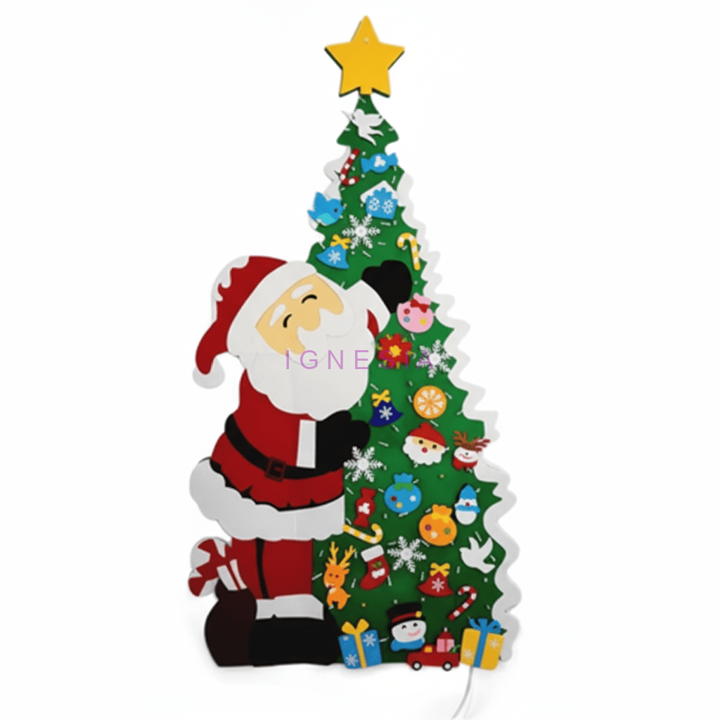 Dekorasi Fotobooth Natal Styrofoam Sinterklas Rusa Pohon Natal Balon