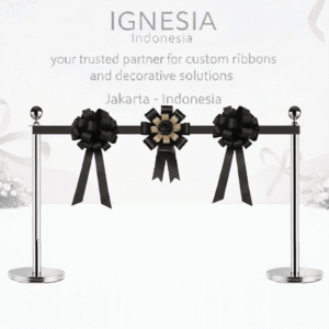 Paket Pita Peresmian Pita 2 Pom 1 Bunga Kombinasi Biru Gold. Dapatkan set lengkap ini untuk Opening Kantor / Toko Baru! Lengkap, Cepat, Ready Banyak Warna Bahan Pita Jepang, ideal untuk Grand Opening, Pembukaan Toko, atau Kantor. Dapatkan SET SIAP PAKAI yang sudah termasuk semua kebutuhan dalam satu kotak! ✅ Isi Dalam Paket Pita Peresmian : 2 Pc Pompom Pita Lengkap dengan 1 Bunga Tengah dengan aksen gold & bunga mawar di bagian tengah. 3 Meter Pita Panjang bisa tambah pita panjang dengan biaya tambahan. Gunting Hias & Nampan bisa dibeli di link terpisah.