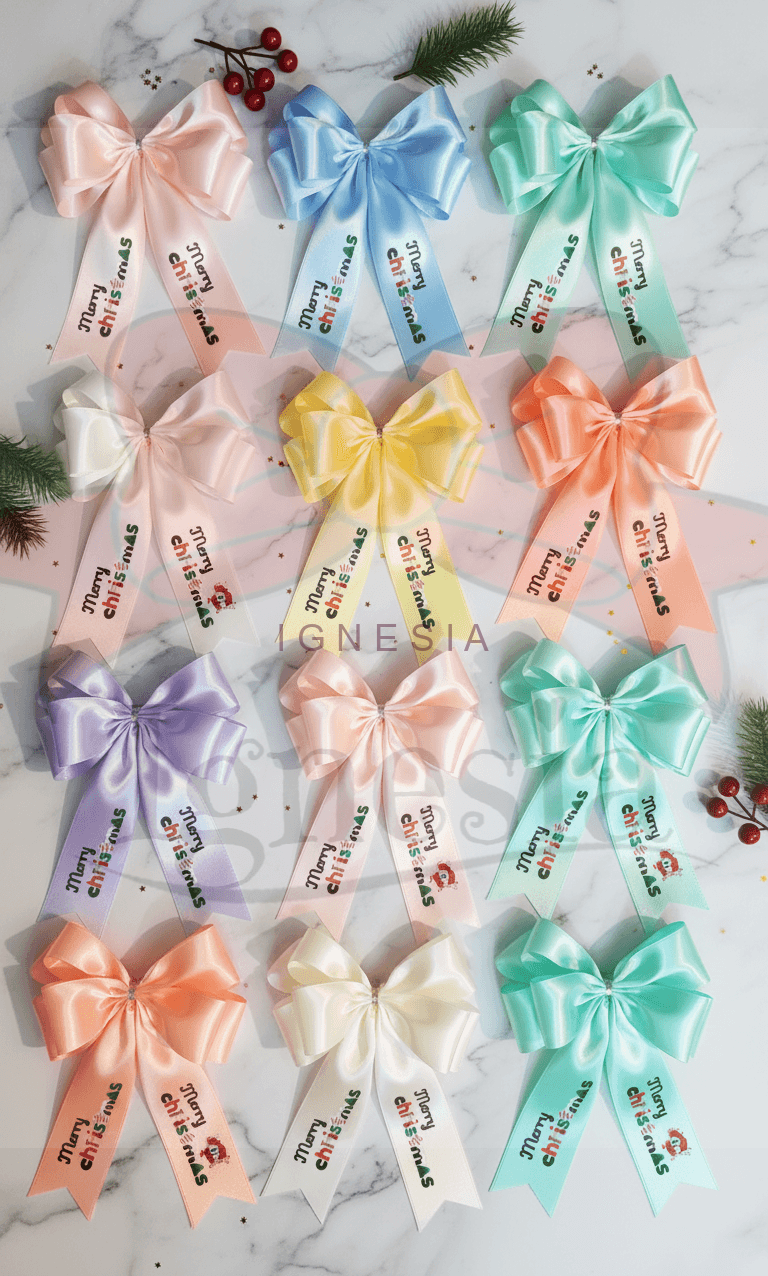 Pita Kado Ulang Tahun Cetak Ucapan Bahan Satin Premium Siap Pakai - Gambar 12