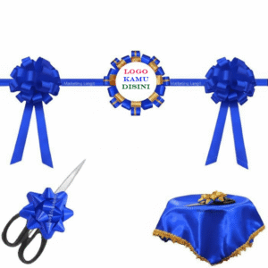 Pita Seremonial Kain Satin Custom Cetak Logo Usaha