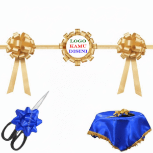 Custom Pita Opening Acara Pembukaan Cetak Logo usaha