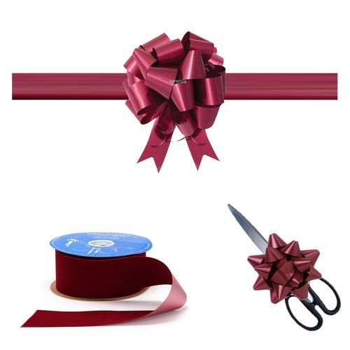 Pita Untuk acara Peresmian Kantor Merah Maroon