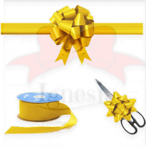 Set Pita Untuk Peresmin Kantor Warna Kuning