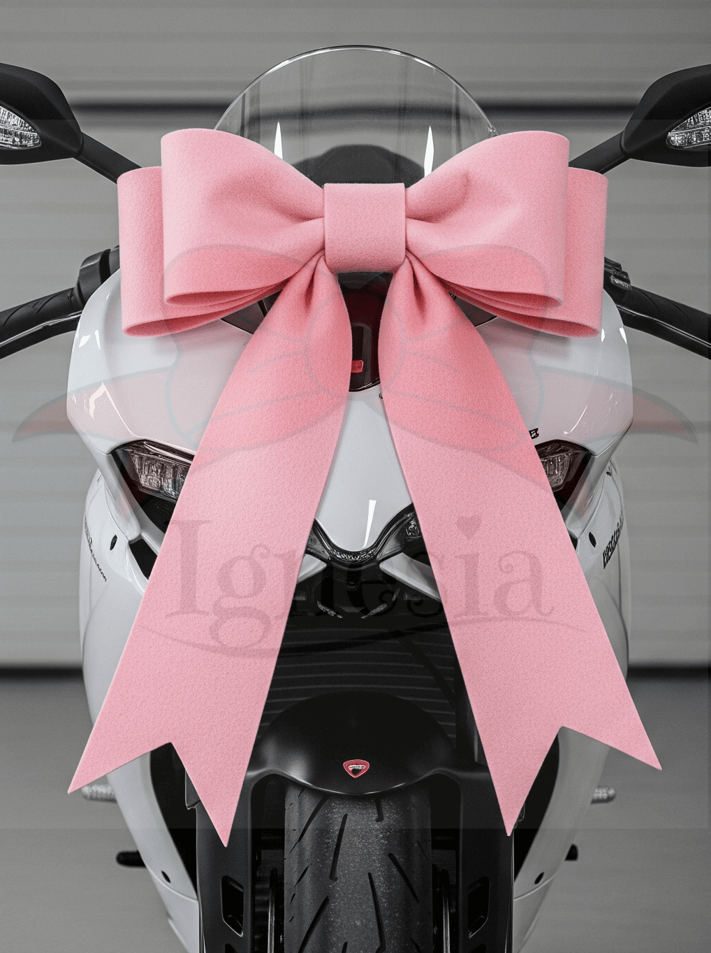 Pita Hiasan DO Motor Baru Warna Pink Muda Untuk Hadiah Besar