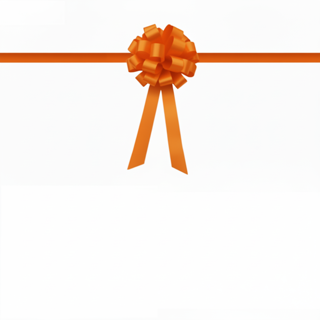 Pita Peresmian Toko Orange 15cm Set Tali Panjang PP Real Ribbon By IgnesiaBisa Custom