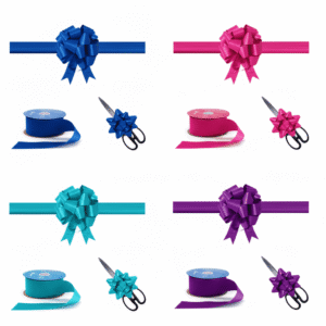 Pita Peresmian Gedung Pink Metalik 15cm Set Gunting Hias PP Real Ribbon By IgnesiaBisa Custom