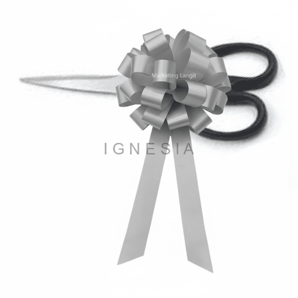 Gunting Hias Pita Pompom Silver/Perak Abu Untuk Potong Pita