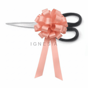 Gunting Set Hiasan Pita Pompom Salem