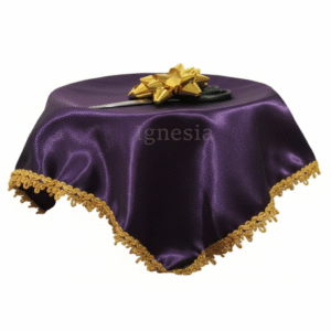 Tray Opening Ceremony Ungu Tua 30cm Muat 1-2 Gunting Lis Gold Bisa Custom