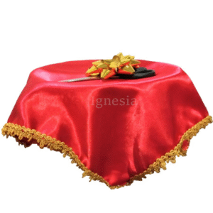 Tray Opening Ceremony Merah 35cm Muat 3-4 Gunting Lis Gold Bisa Custom