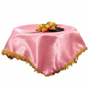 Nampan Peresmian Pink Muda 30cm Muat 1-2 Gunting Lis Gold Bisa Custom