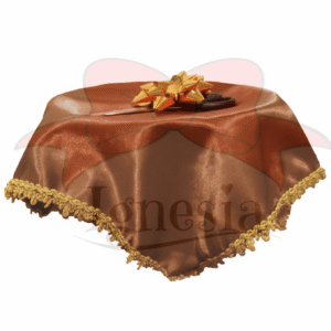 Tray Grand Opening Coklat 30cm Muat 1-2 Gunting Lis Gold Bisa Custom