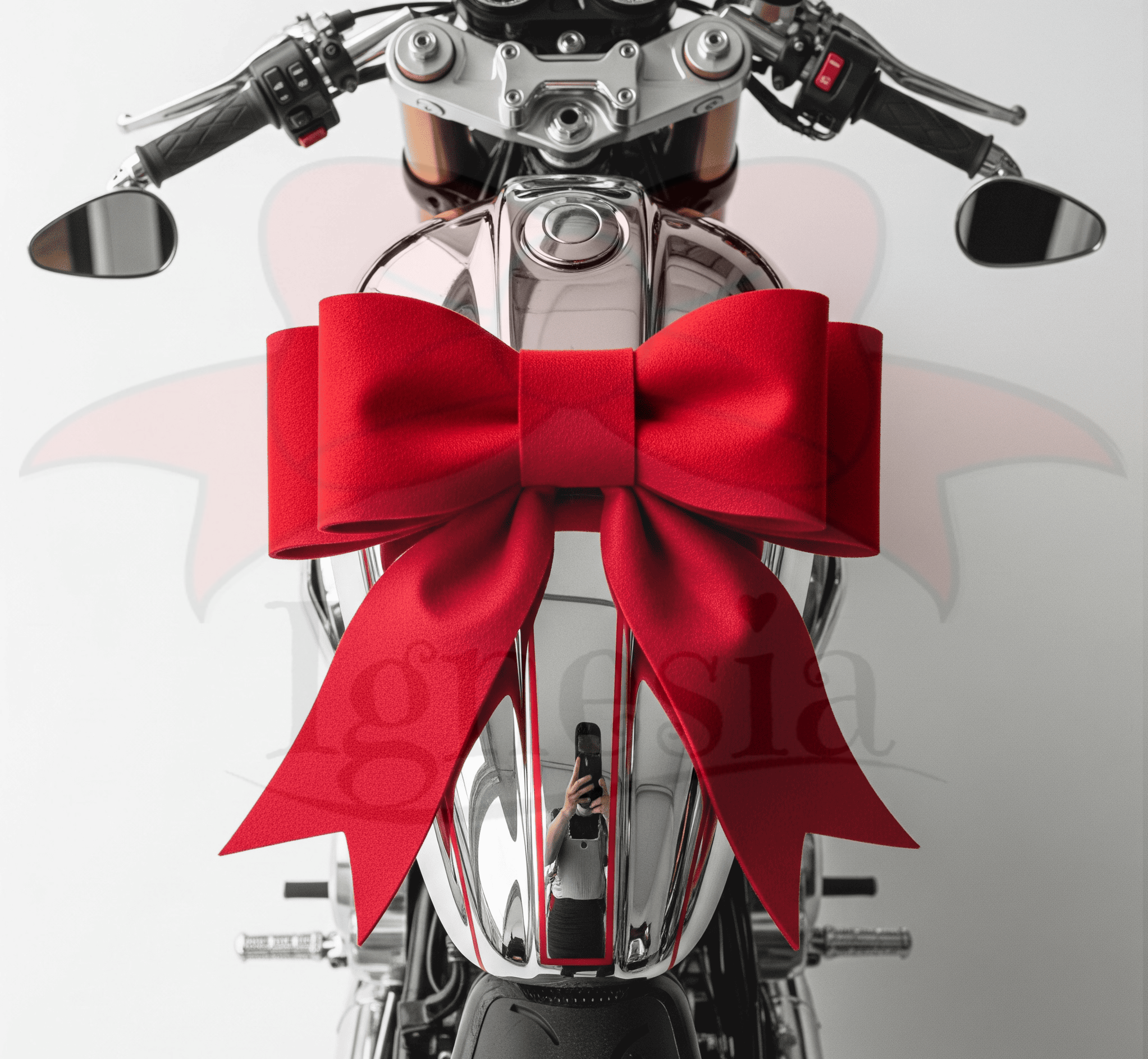 Pita Kado Motor Warna Merah