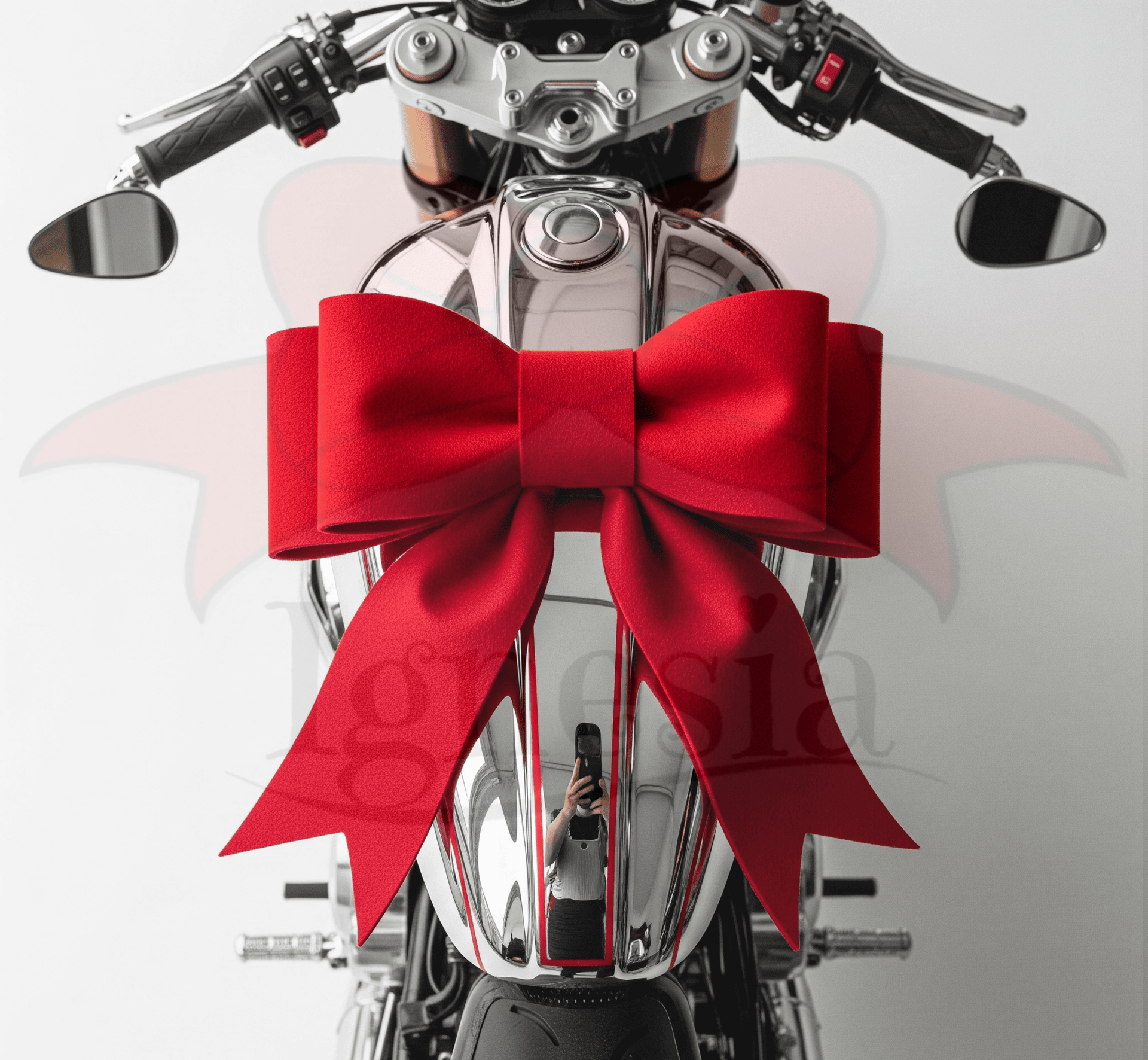 Pita Kado Besar Warna Merah Untuk Hadiah Doorprize Motor 1 Pita Kado Motor Warna Merah
