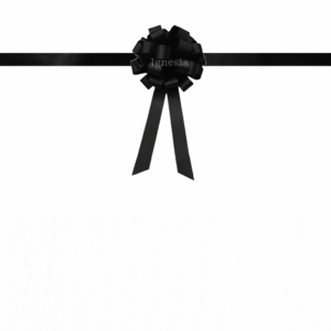 Pita Grand Opening Kantor Hitam 15cm Set Tali Panjang Satin Real Ribbon By IgnesiaBisa Custom