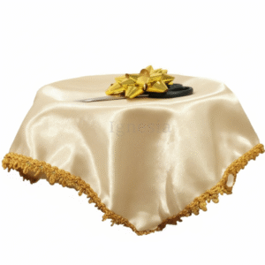 Nampan Grand Opening Gold Krem 35cm Muat 3-4 Gunting Lis Gold Bisa Custom