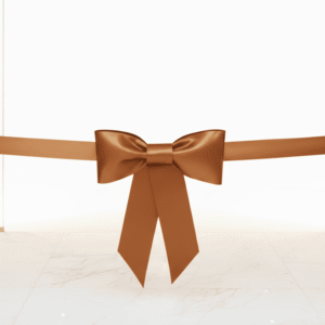 Pita Custom Pembukaan Acara Bronze Metalik 70cm Polos Satin Premium Tebal Lis Gold