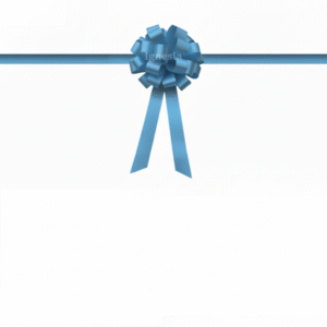 Pita Grand Opening Biru Muda 15cm Set Tali Panjang Satin Real Ribbon By IgnesiaBisa Custom