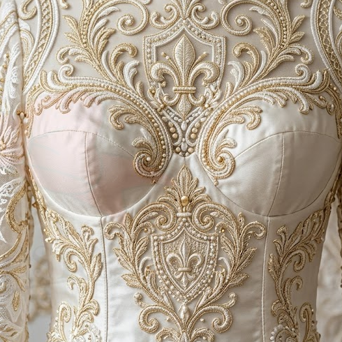 Bordir Wedding Dress Premium
