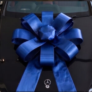 Pita Mobil Baru Warna Biru Dongker / Navy Bahan Kain Satin