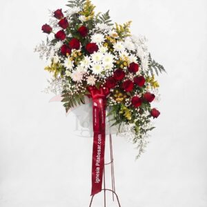 Standing Flower Ucapan Selamat Full Bunga Segar Premium